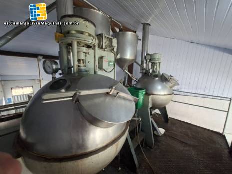 L�nea de producci�n Mecamau para la elaboraci�n de dulces cremosos y pastosos, mermeladas, caramelos duros y blandos.