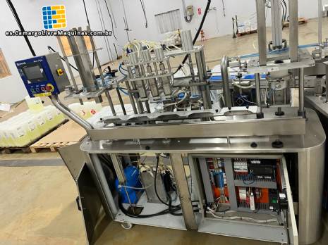 Llenadora automtica de acero inoxidable para tarros de aa, helado Bramak
