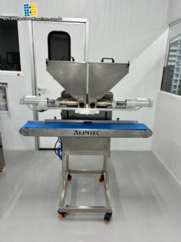 Dispensador monodosis Alimtec para trufas y bombones de chocolate, con 3 boquillas.