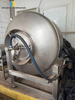 Vaso de masaje Ibrasmak de acero inoxidable de 750 litros para carne