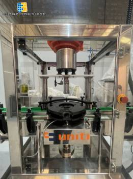 Rosqueadeira inox com 1 cabe�ote Uniti 1000 tampas/hora