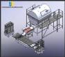 L�nea de producci�n continua para queso Minas Frescal, 2.000 litros, acero inoxidable.