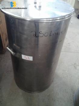 Tanque de acero inoxidable para 250 L