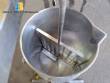 Olla de gas con camisa basculante de acero inoxidable de 100 litros
