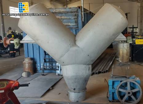 Mezclador en Y de acero inoxidable 1000 L