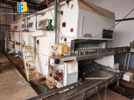 Lavadora-enjuagadora de botellas de vidrio