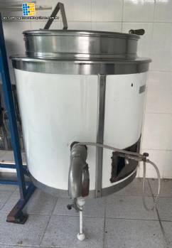 Tanque de coccin con camisa de acero inoxidable de 100 litros