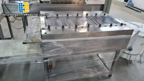 Cilindro de acero inoxidable de 7 rodillos para pasta de lasa�a 7 rodillos Indiana 400 mm