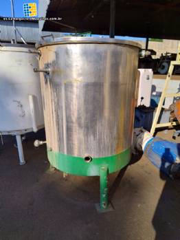 Tanque de fusin de acero inoxidable con serpentn 1000 litros