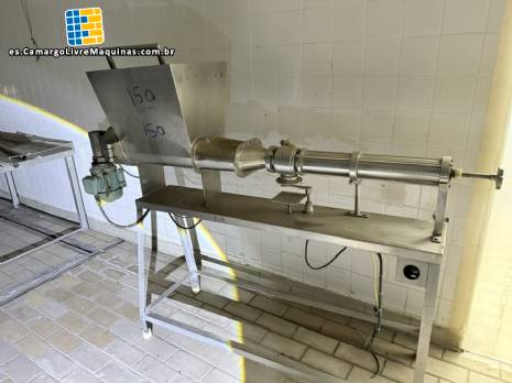 Dosificadora/llenadora de sobremesa con 1 boquilla de acero inoxidable