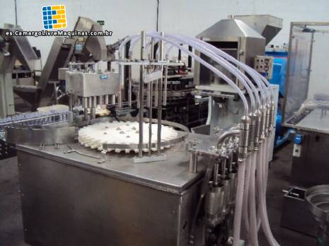 Llenado / Tapado 6 pistones semiautomticas 150 ml de lquido