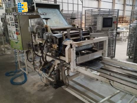 Laminadora, cortadora y plegadora de l�nea continua para pasta larga seca (tagliatelle).