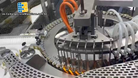 Máquina llenadora y selladora rotativa Bausch para ampollas de vidrio inyectables en acero inoxidable 316L 24.000 unidades/hora Máquina llenadora y selladora rotativa Bausch para ampollas de vidrio inyectables en acero inoxidable 316L 24.000 unidades/hora